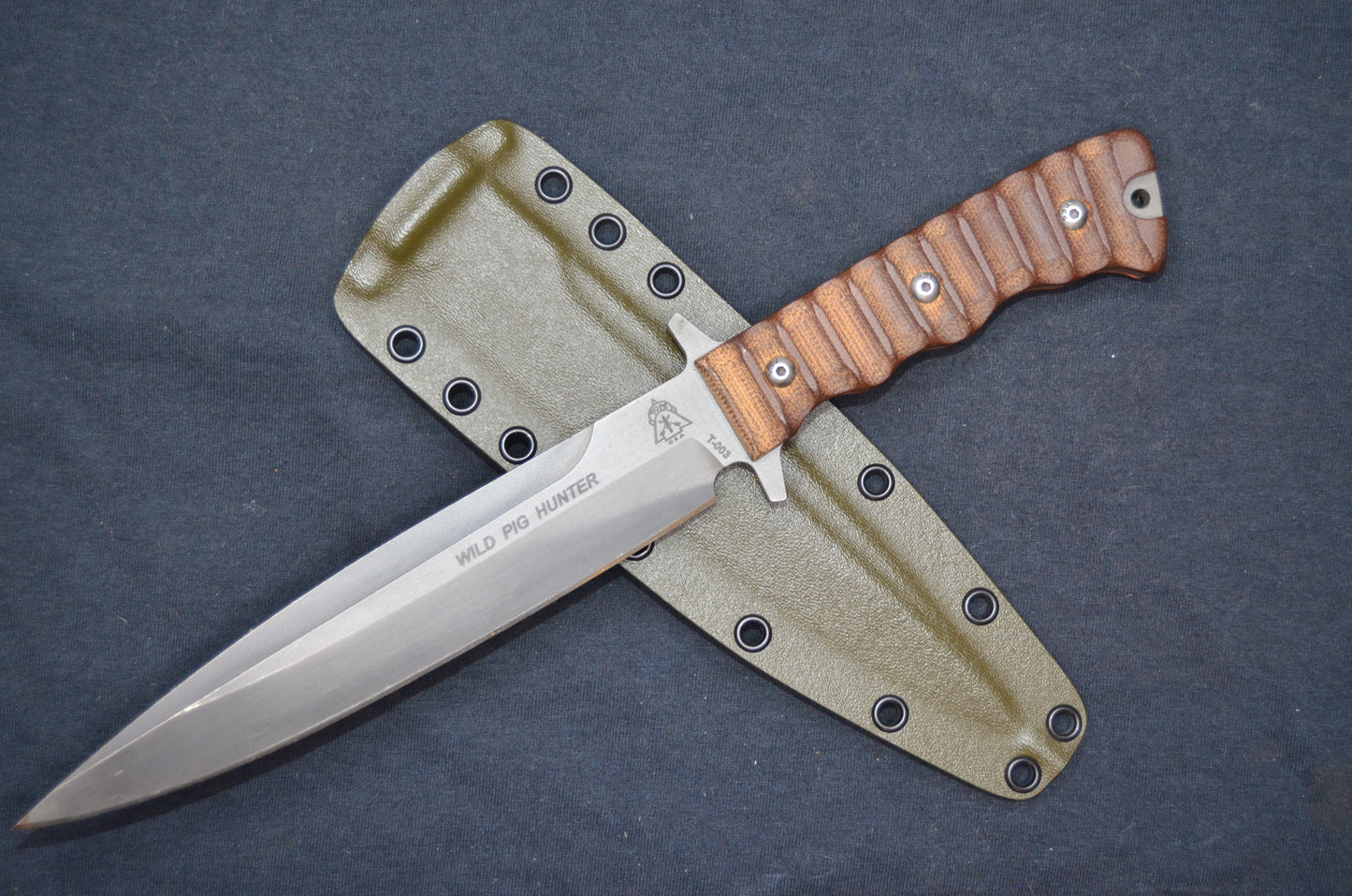 TOPS KNIVES WILD PIG HUNTER ( WPH ) OD GREEN CUSTOM KYDEX SHEATH BY RED HILL SHEATHS