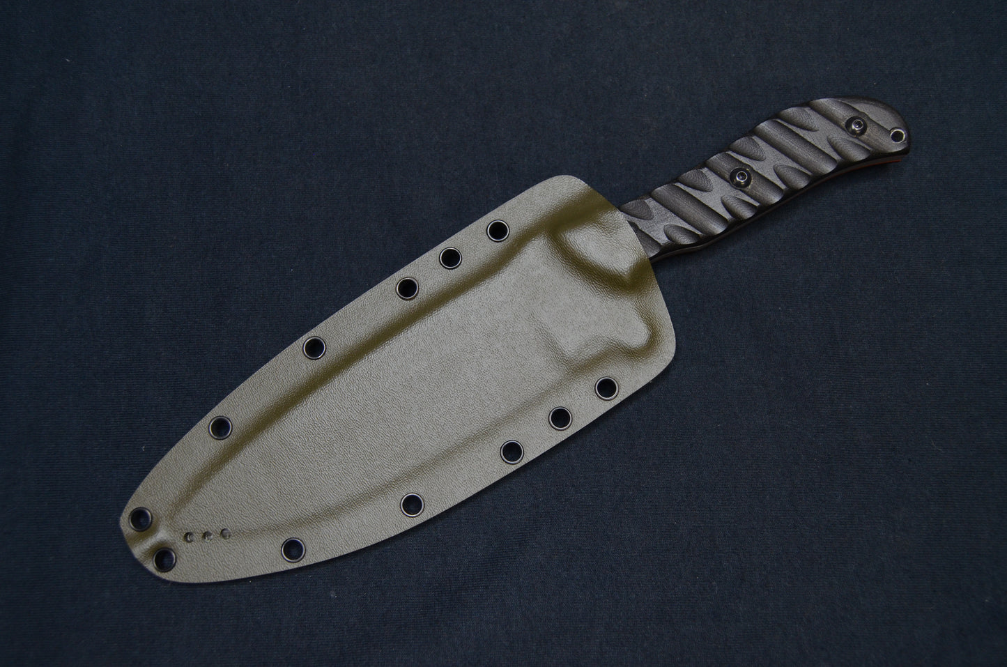TOPS KNIVES SILENT HERO OD GREEN RED HILL CUSTOM KYDEX SHEATH (KNIFE NOT INCLUDED)