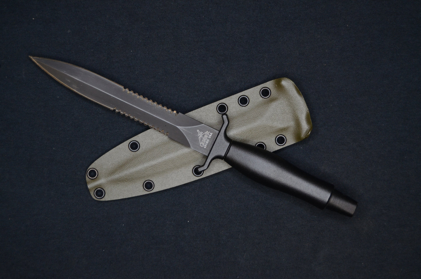 GERBER MARK II OD GREEN CUSTOM KYDEX SHEATH BY RED HILL SHEATHS (KNIFE NOT INCLUDED)