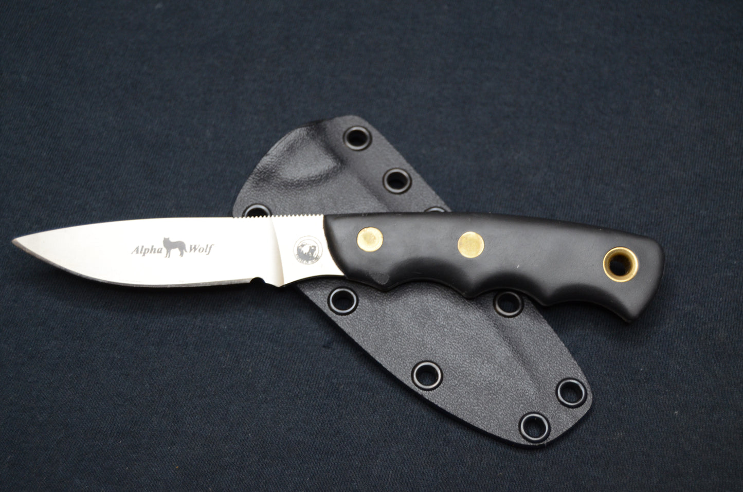 KNIVES OF ALASKA ALPHA WOLF CUSTOM BLACK 2-PIECE KYDEX SHEATH BY RED HILL SHEATHS