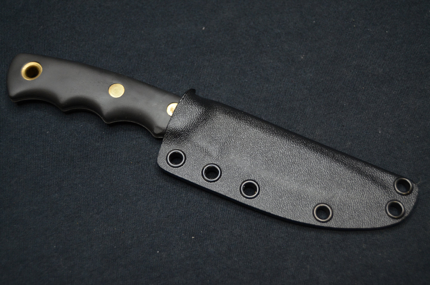 KNIVES OF ALASKA ALPHA WOLF CUSTOM BLACK FOLD-OVER KYDEX SHEATH BY RED HILL SHEATHS