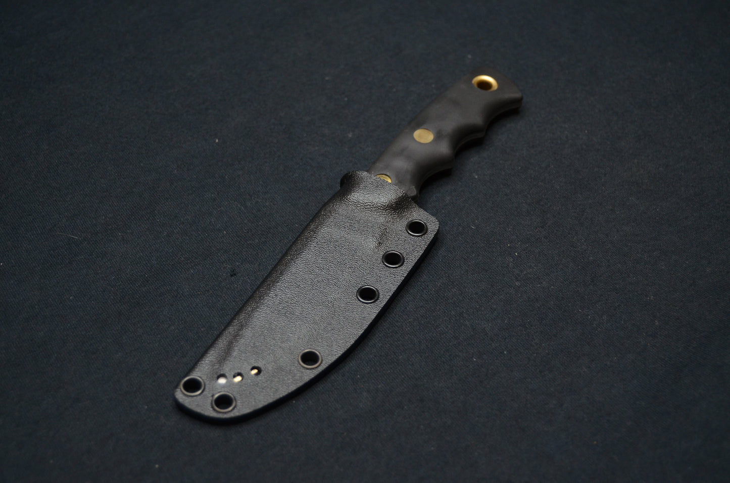 KNIVES OF ALASKA ALPHA WOLF CUSTOM BLACK FOLD-OVER KYDEX SHEATH BY RED HILL SHEATHS