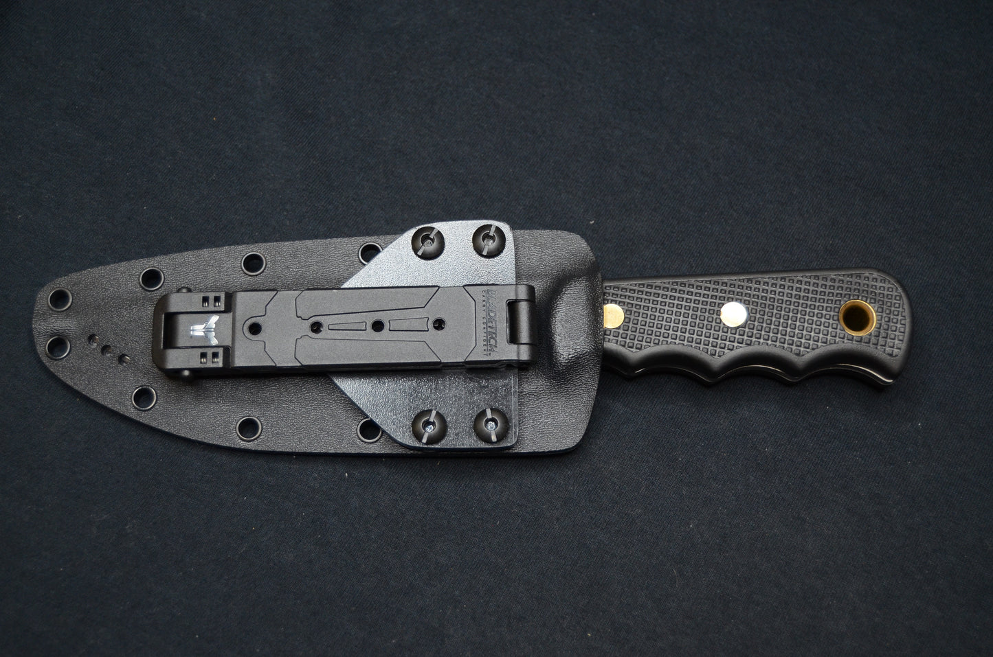 KNIVES OF ALASKA BUSH CAMP CUSTOM KYDEX SHEATH WITH TEK-LOK AND SINGLE MOLLE LOK (KNIFE NOT INCLUDED)
