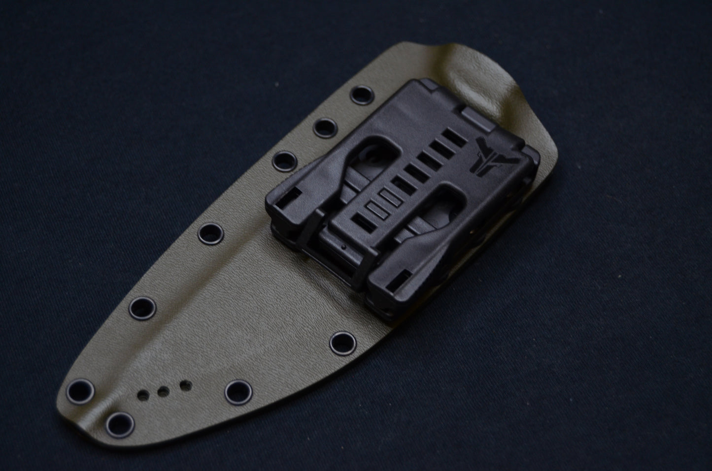 KNIVES OF ALASKA BUSH CAMP CUSTOM KYDEX SHEATH WITH TEK-LOK AND SINGLE MOLLE LOK (KNIFE NOT INCLUDED)
