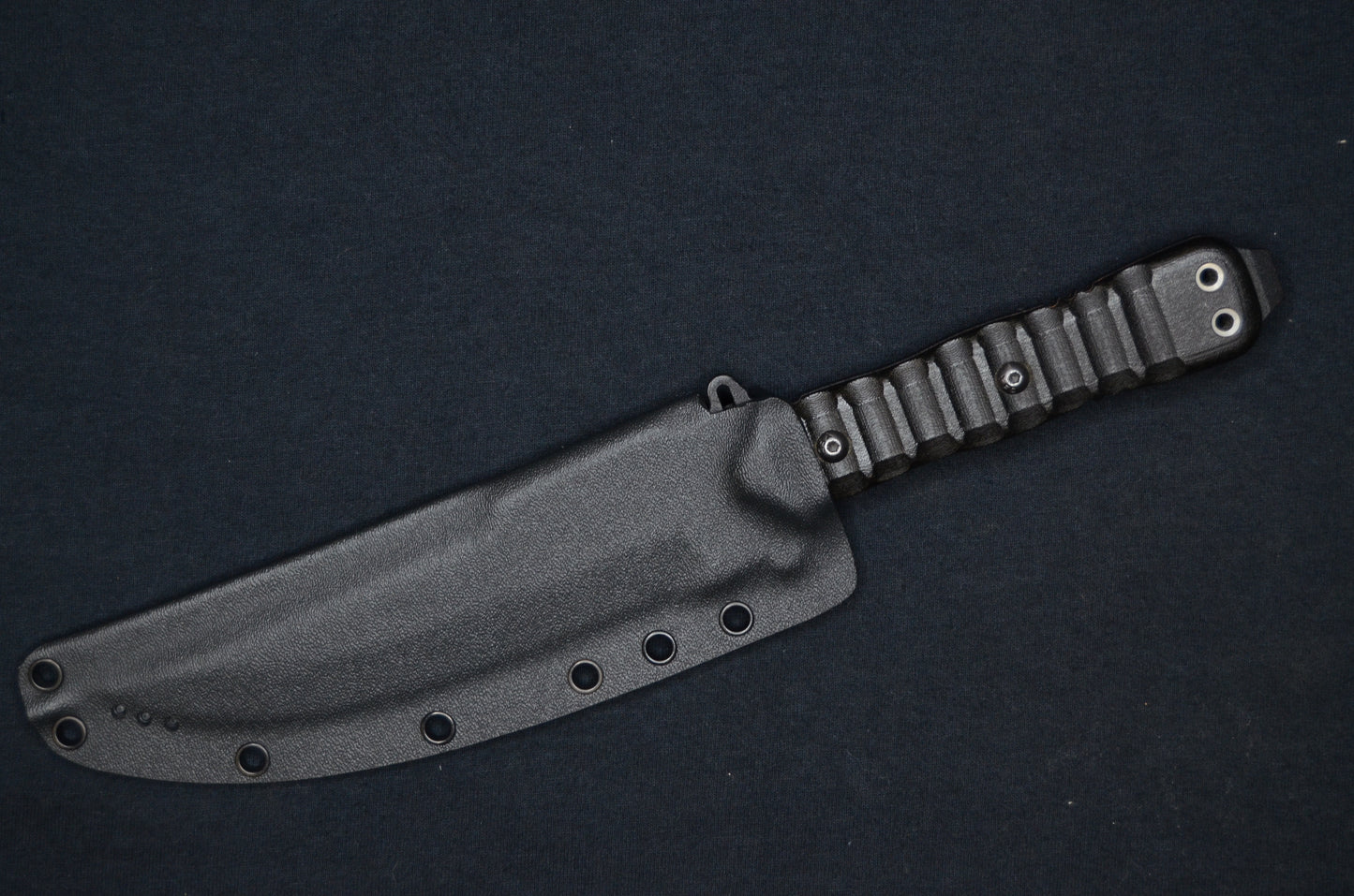 TOPS KNIVES ZERO DARK 30 CUSTOM BLACK FOLD-OVER KYDEX SHEATH BY RED HILL SHEATHS *KNIFE NOT INCLUDED*