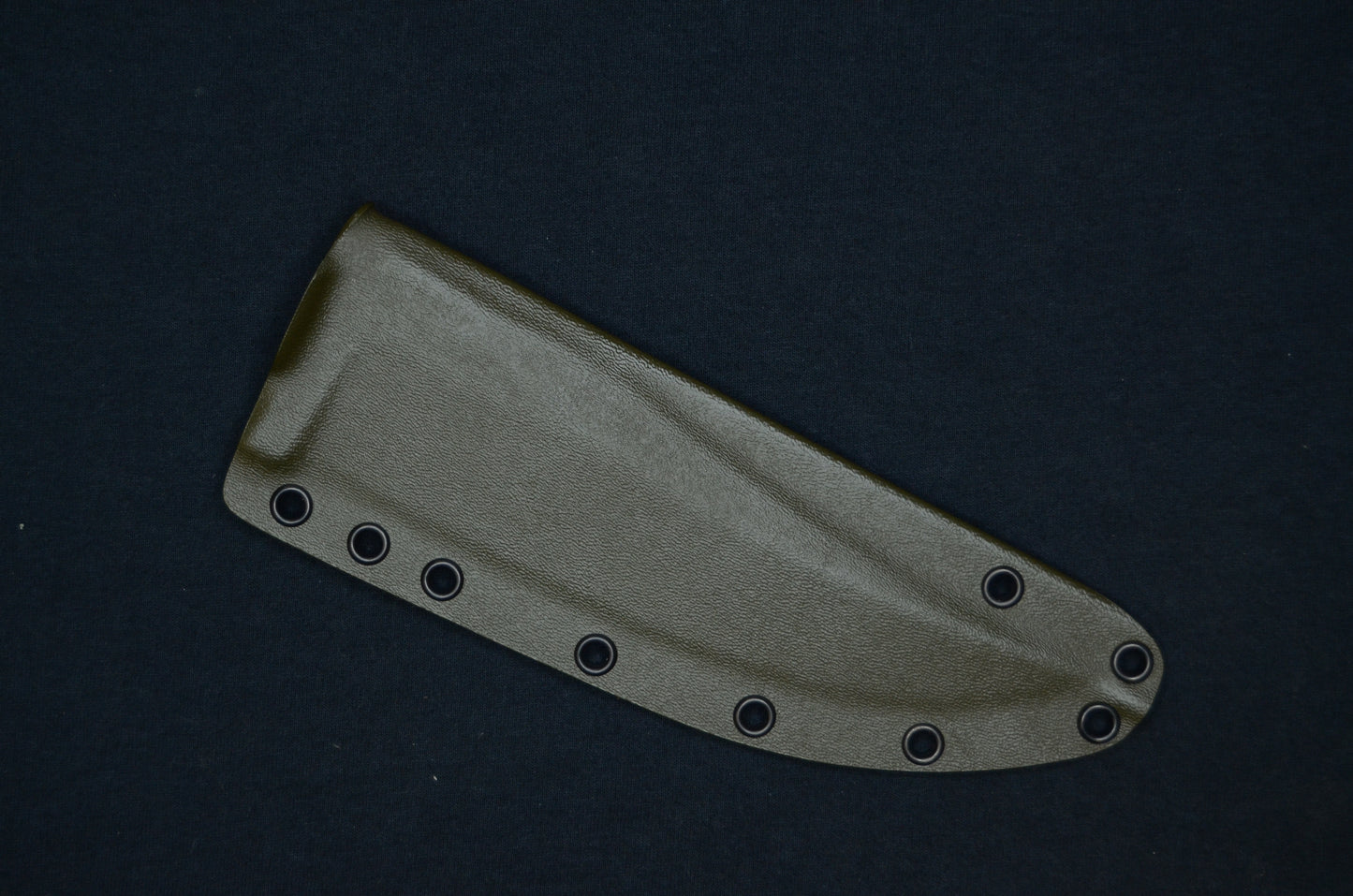 TOPS KNIVES PRATHER WAR BOWIE FOLD-OVER OD GREEN CUSTOM KYDEX SHEATH BY RED HILL SHEATHS