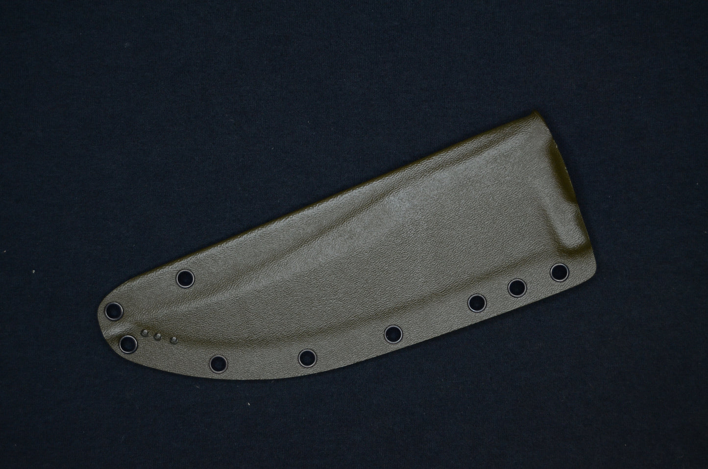 TOPS KNIVES PRATHER WAR BOWIE FOLD-OVER OD GREEN CUSTOM KYDEX SHEATH BY RED HILL SHEATHS
