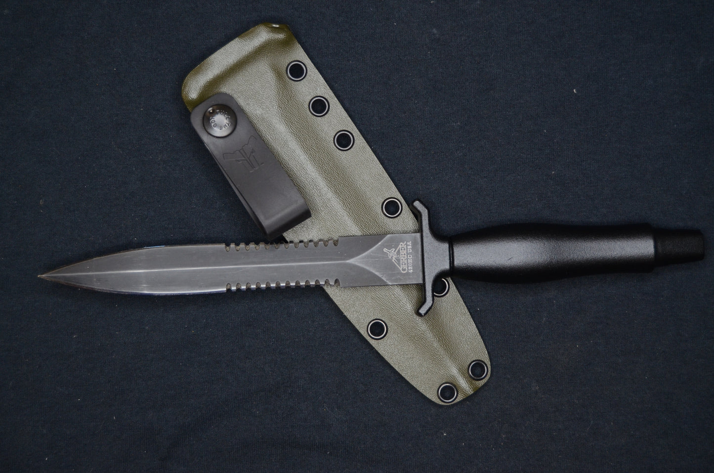 GERBER MARK II CUSTOM KYDEX SHEATH WITH A TEK-LOK, IWB LOOP, AND SINGLE MOLLE LOK (KNIFE NOT INCLUDED)