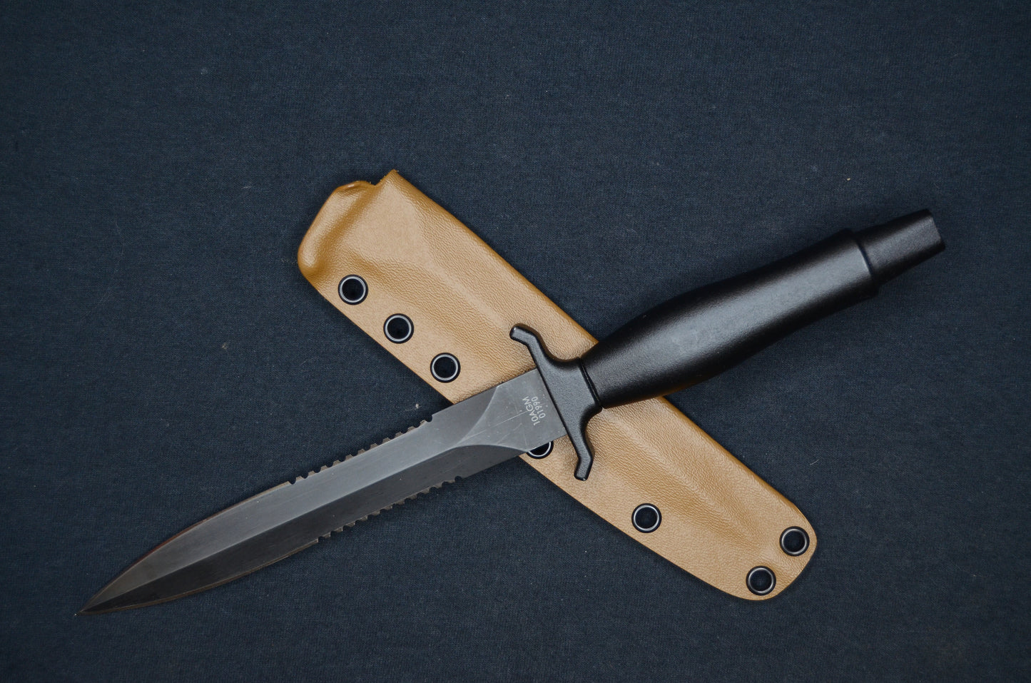 GERBER MARK II COYOTE BROWN FOLD-OVER CUSTOM KYDEX SHEATH BY RED HILL SHEATHS (KNIFE NOT INCLUDED)