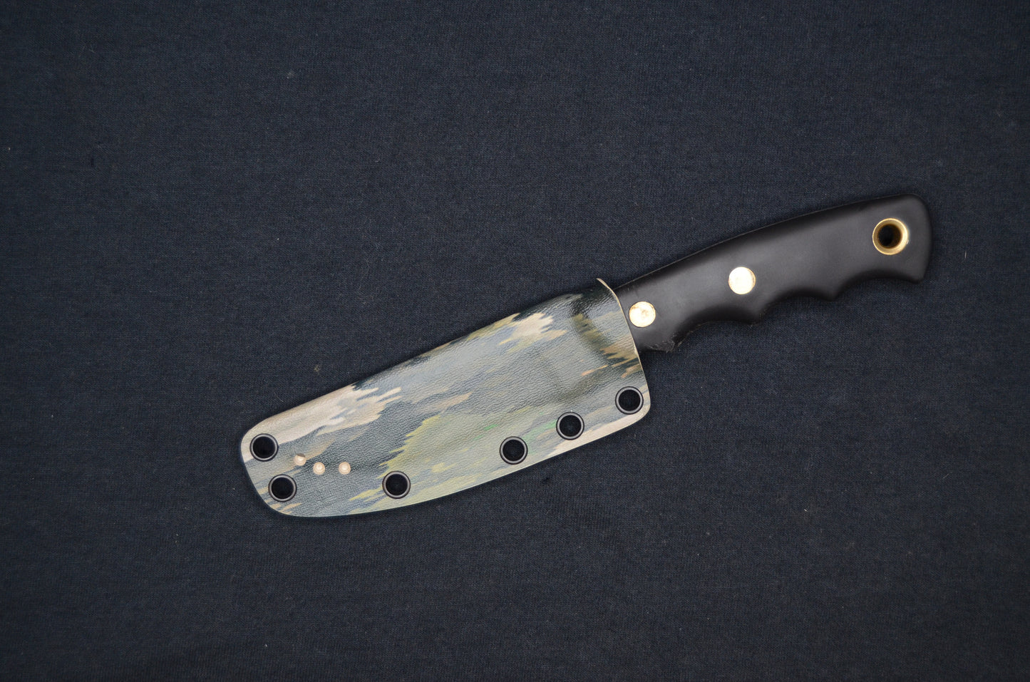 KNIVES OF ALASKA ALPHA WOLF CUSTOM ATACS IX FOLD-OVER KYDEX SHEATH BY RED HILL SHEATHS