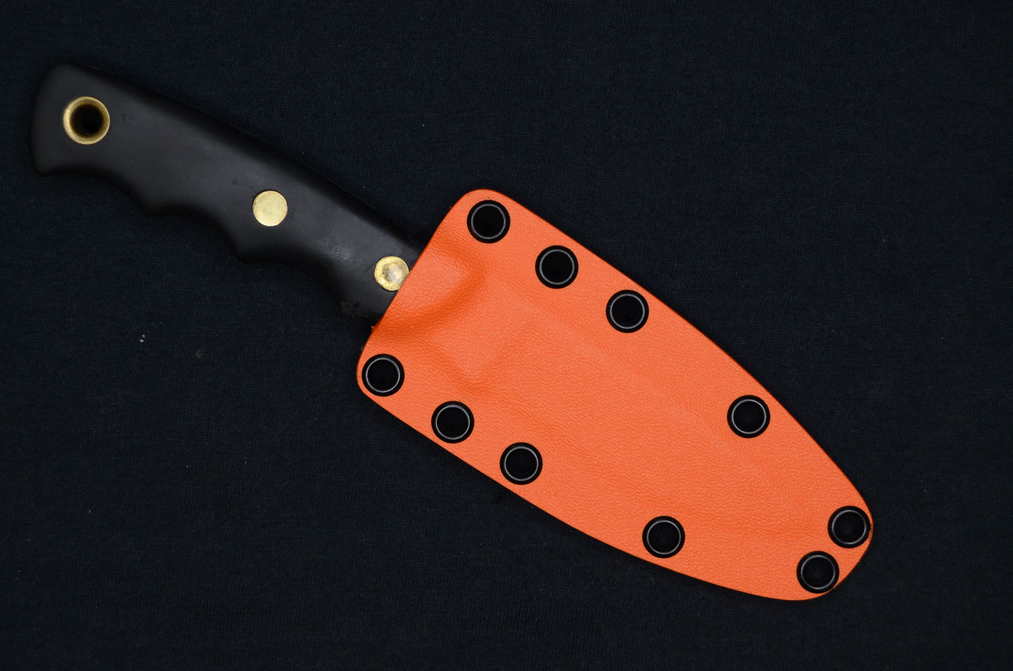 KNIVES OF ALASKA ALPHA WOLF CUSTOM HUNTERS ORANGE 2-PIECE KYDEX SHEATH BY RED HILL SHEATHS