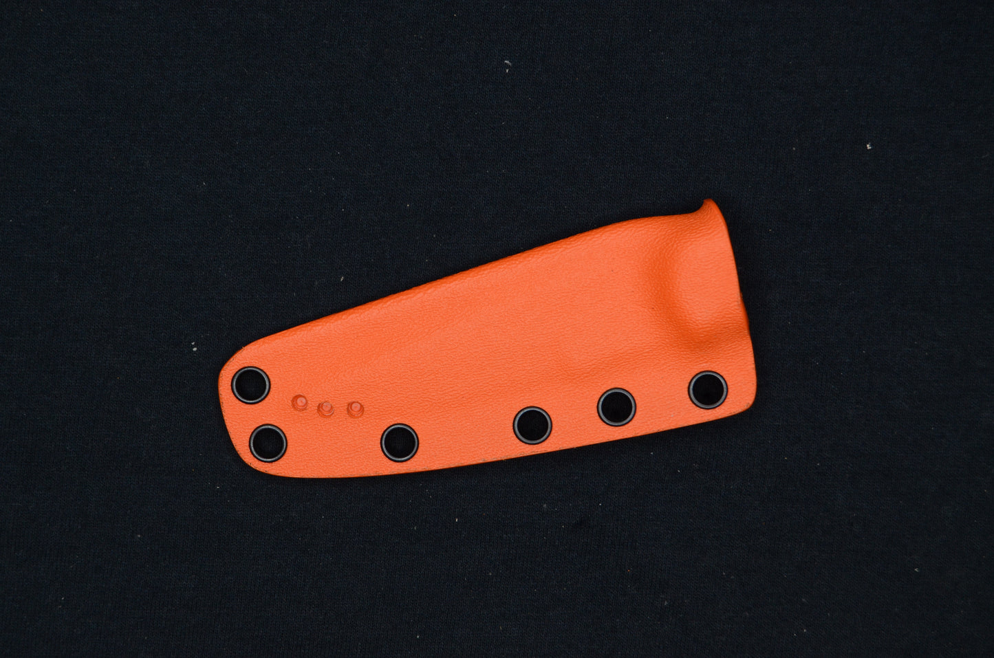 KNIVES OF ALASKA CUB BEAR CUSTOM HUNTERS ORANGE FOLD-OVER KYDEX SHEATH BY RED HILL SHEATHS