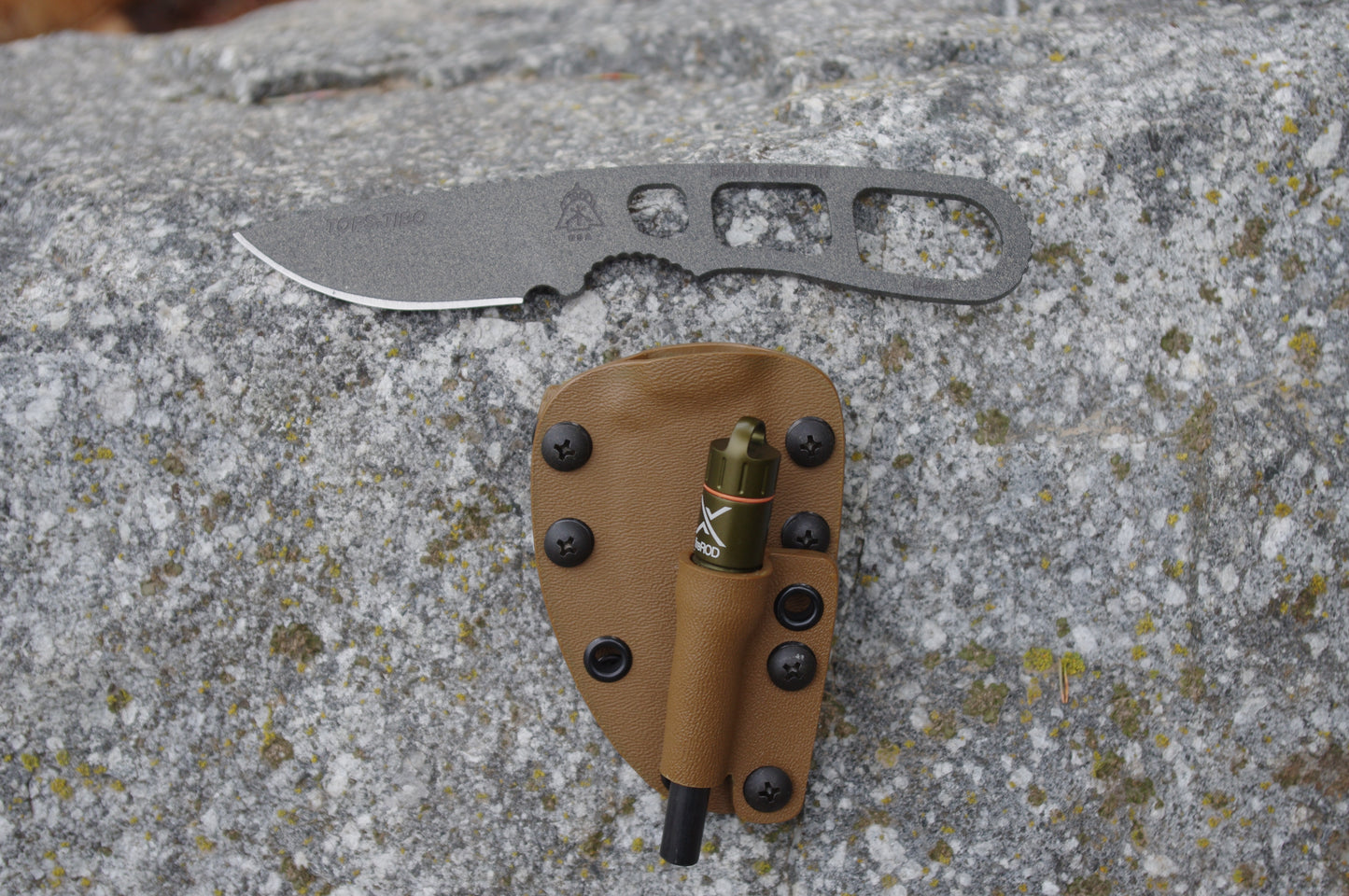 EXOTAC FIRESTARTER WITH MATCHING KYDEX HOLDING LOOP ATTACHMENT