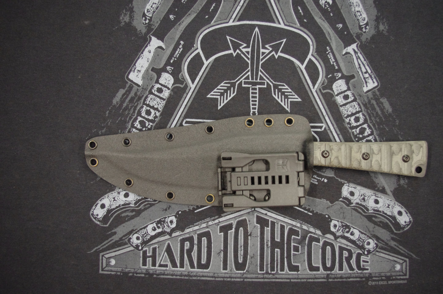 TOPS KNIVES PRATHER WAR BOWIE CUSTOM KYDEX SHEATH WITH IWB LOOP AND TEK-LOK (KNIFE NOT INCLUDED)