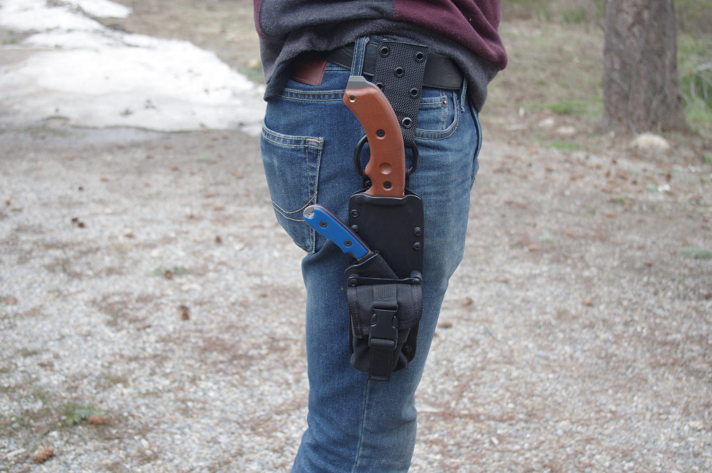 ESEE 5/6 POUCH ON CUSTOM MOUNTING PLATE