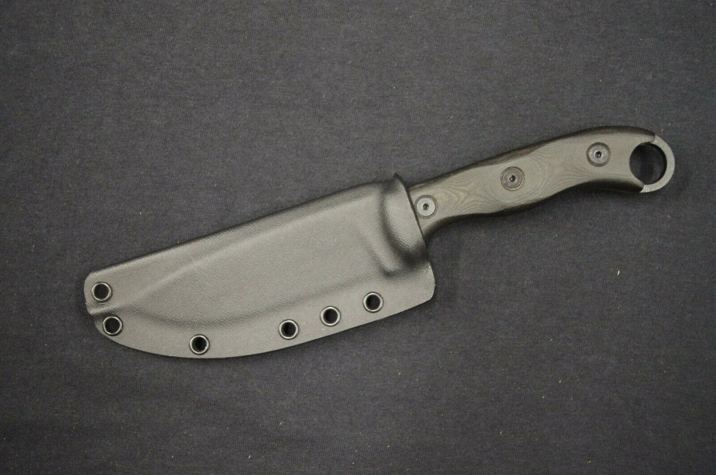 TOPS KNIVES HOG 4.5 BLACK FOLD OVER CUSTOM KYDEX SHEATH BY RED HILL SHEATHS (KNIFE NOT INCLUDED)