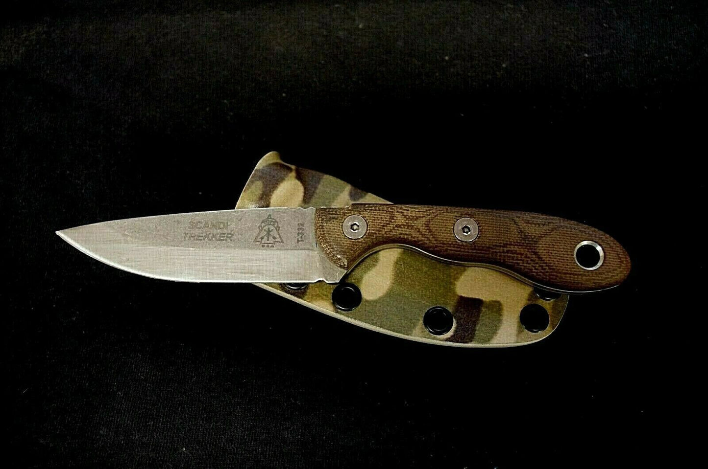 TOPS KNIVES SCANDI TREKKER SUPER CAM CUSTOM KYDEX SHEATH BY RED HILL SHEATHS (KNIFE NOT INCLUDED)