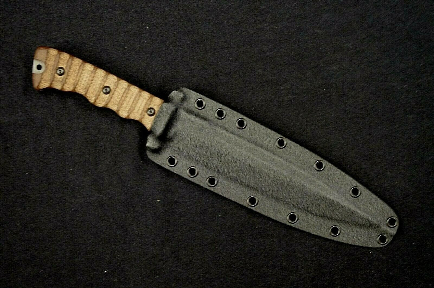 TOPS KNIVES WILD PIG HUNTER BLACK CUSTOM KYDEX SHEATH BY RED HILL SHEATHS **NO KNIFE*