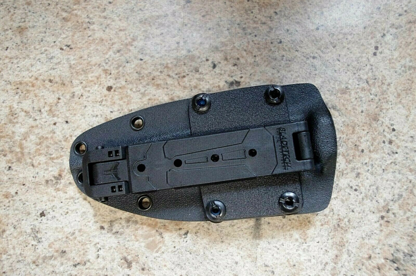 TOPS HOG 4.5 CUSTOM .093 BLACK KYDEX SHEATH W/ MOLLE LOK BY RED HILL SHEATHS **NO KNIFE**
