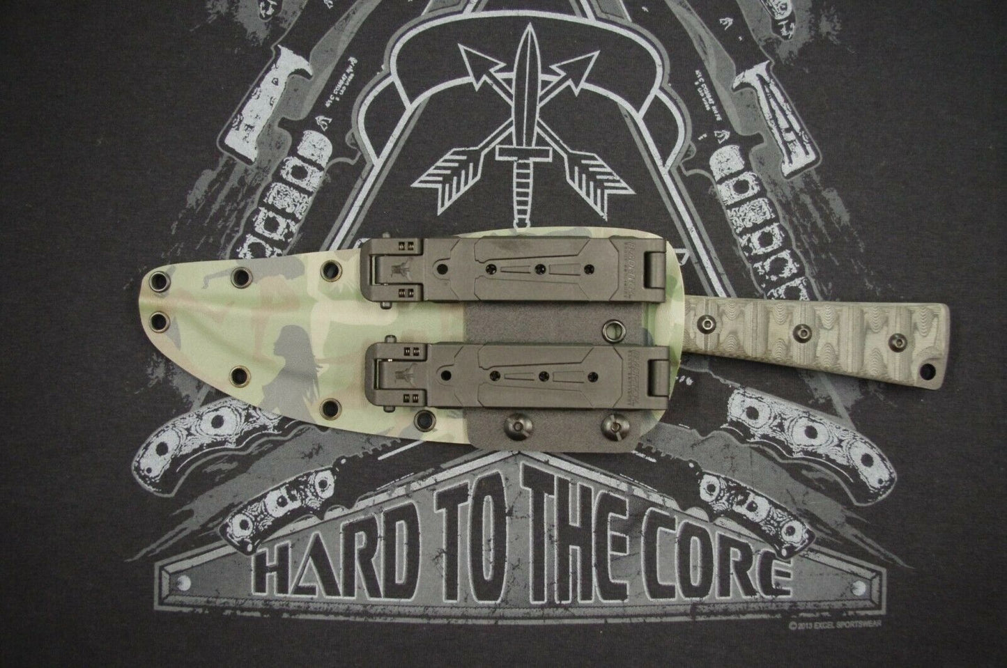 TOPS KNIVES PRATHER WAR BOWIE CUSTOM KYDEX SHEATH BY RED HILL SHEATHS (KNIFE NOT INCLUDED)
