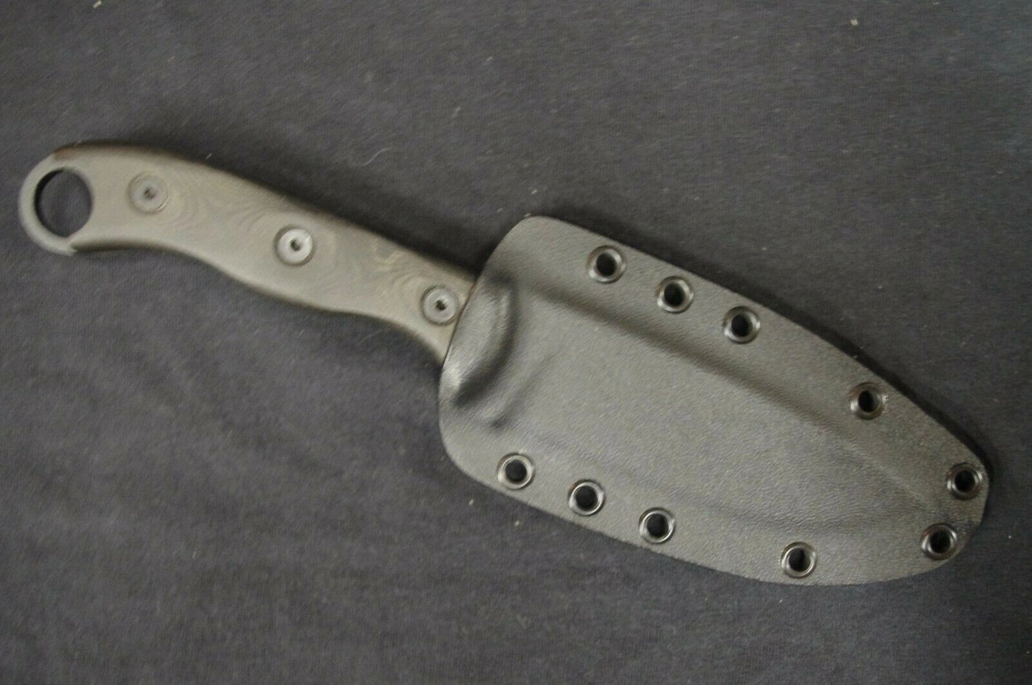 TOPS KNIVES HOG 4.5 CUSTOM .093 OD GREEN KYDEX SHEATH BY RED HILL SHEATHS **KNIFE NOT INCLUDED**