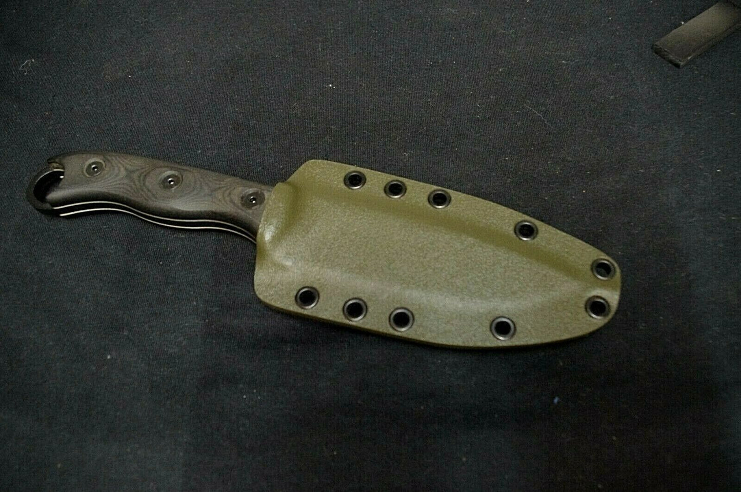 TOPS KNIVES HOG 4.5 CUSTOM .093 OD GREEN KYDEX SHEATH BY RED HILL SHEATHS **KNIFE NOT INCLUDED**