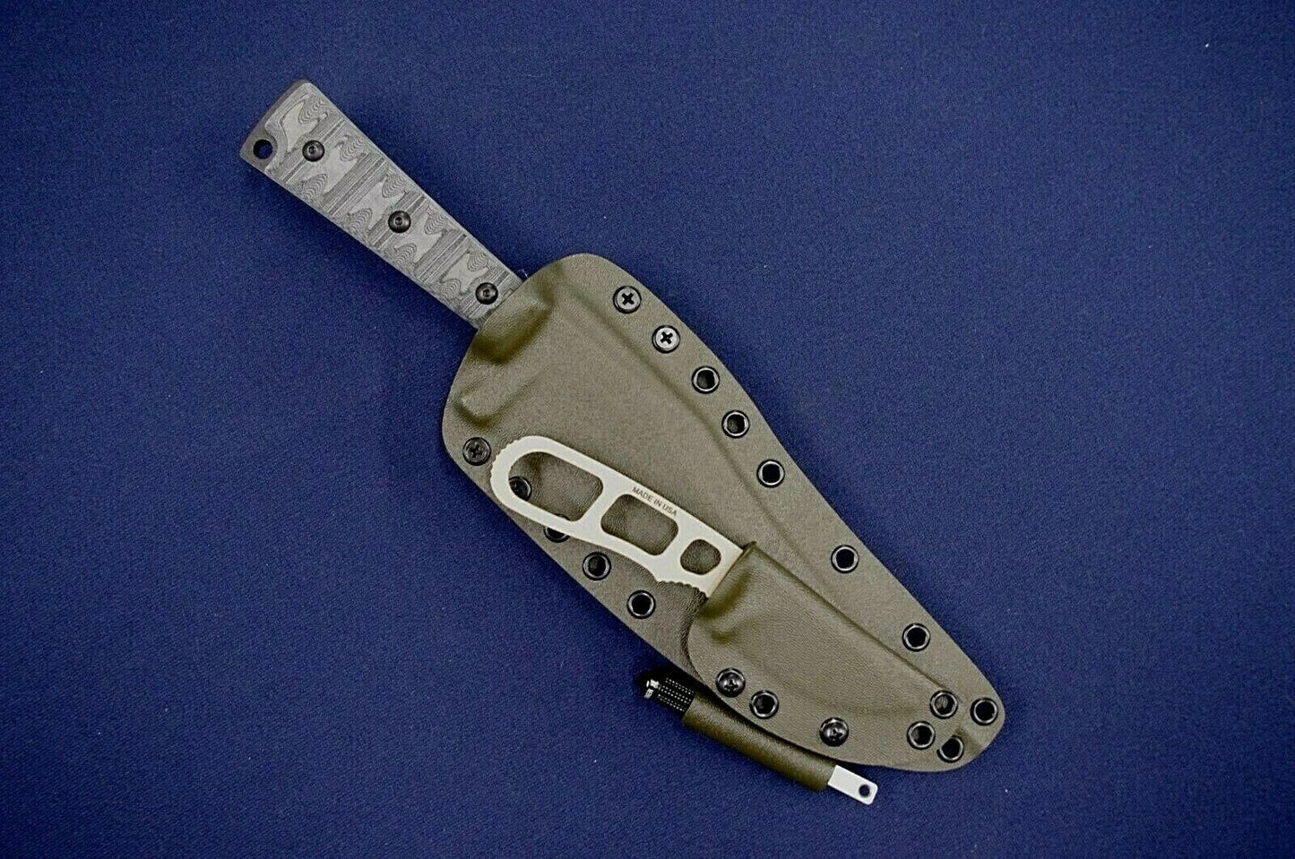 TOPS KNIVES PRATHER WAR BOWIE A-TACS FG CUSTOM KYDEX SHEATH BY RED HILL SHEATHS **NO KNIFE*