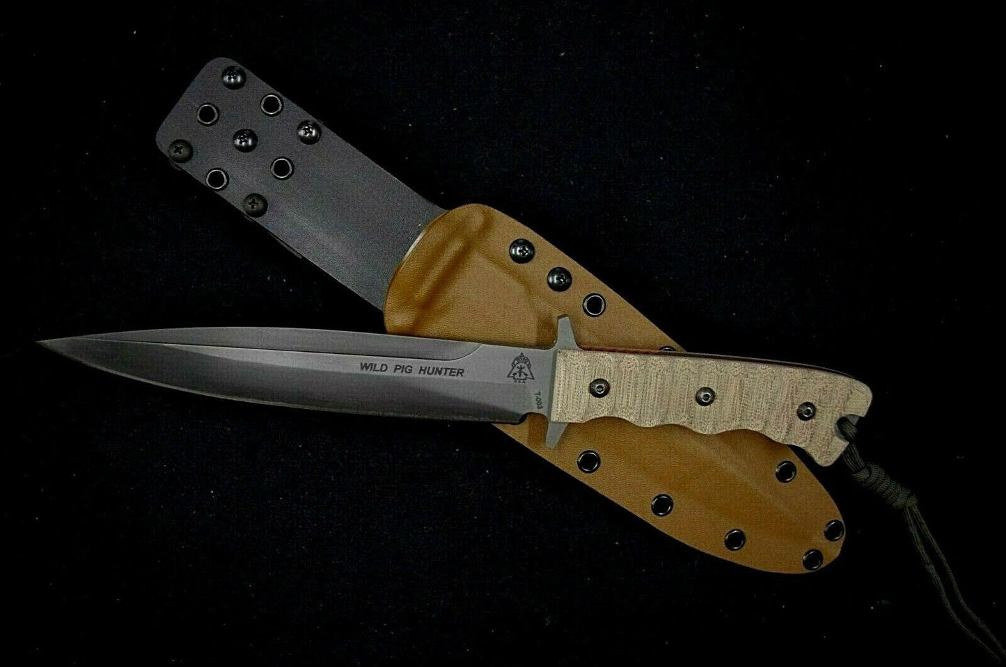 TOPS KNIVES WILD PIG HUNTER CUSTOM KYDEX NEXT CAMO BONZ SHEATH BY RED HILL SHEATHS **NO KNIFE*