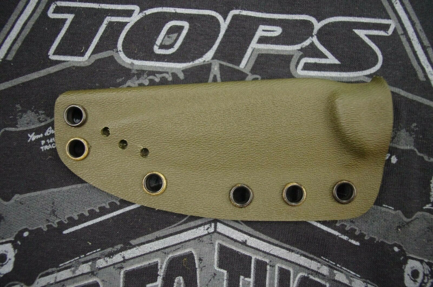 TOPS KNIVES SCANDI TREKKER OD GREEN CUSTOM KYDEX SHEATH BY RED HILL SHEATHS (KNIFE NOT INCLUDED)