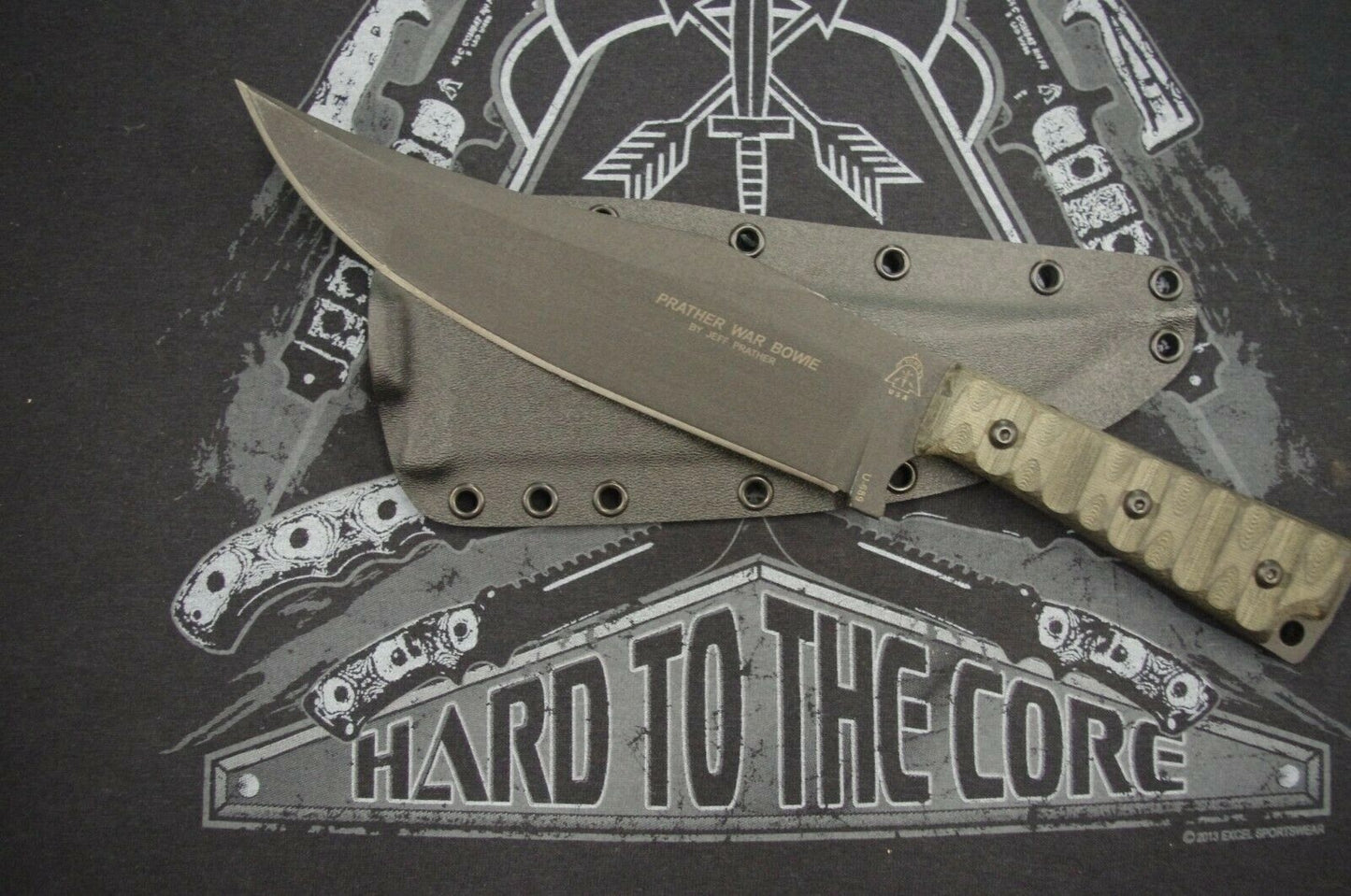 TOPS KNIVES PRATHER WAR BOWIE CUSTOM KYDEX SHEATH BY RED HILL SHEATHS (KNIFE NOT INCLUDED)
