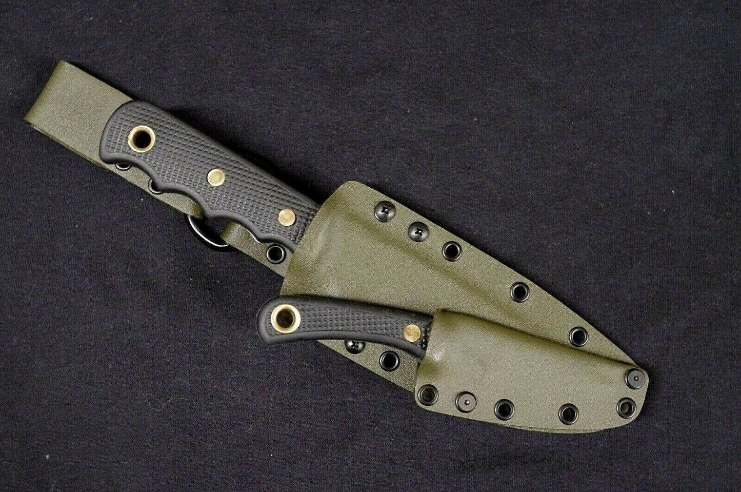 KNIVES OF ALASKA BUSH CAMP CUSTOM KYDEX RED HILL SHEATH W/ TEK-LOK (NO KNIFE)