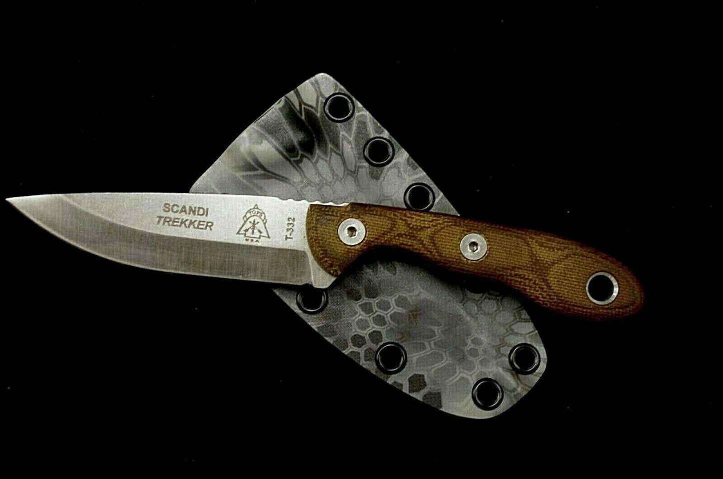 TOPS SCANDI TREKKER KRYPTEK RAID CUSTOM KYDEX SHEATH BY RED HILL SHEATHS (KNIFE NOT INCLUDED)