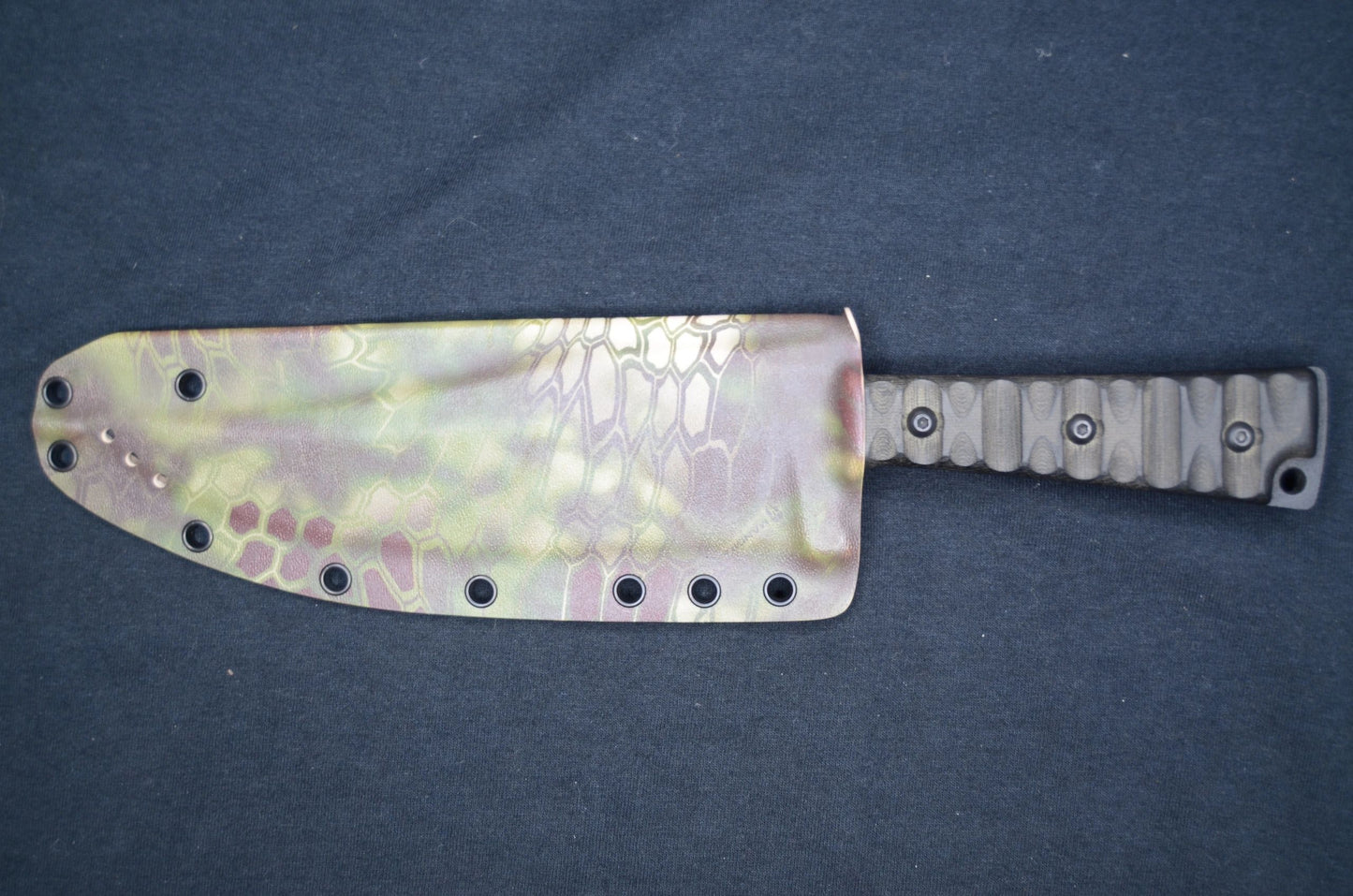 TOPS KNIVES PRATHER WAR BOWIE KRYPTEK MANDRAKE RED HILL KYDEX SHEATH (NO KNIFE)