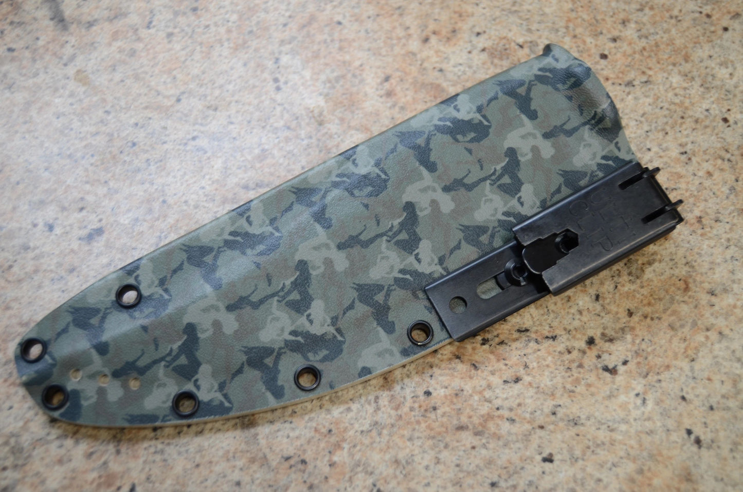 TOPS KNIVES PRATHER WAR BOWIE CUSTOM KYDEX SHEATH FOREST MINI GIRLZ W/ XL ULTI CLIP BY RED HILL SHEATHS