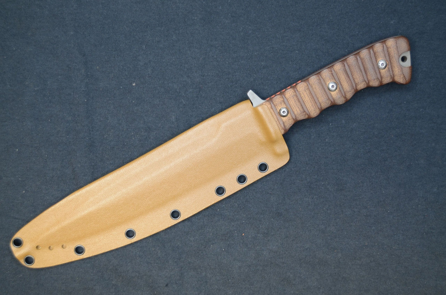 TOPS KNIVES WILD PIG HUNTER ( WPH ) FOLD OVER COYOTE BROWN CUSTOM KYDEX SHEATH BY RED HILL SHEATHS