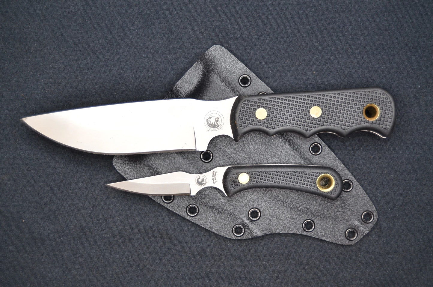 KNIVES OF ALASKA BUSH CAMP & CUB BEAR COMBO CUSTOM KYDEX SHEATH BY RED HILL SHEATHS