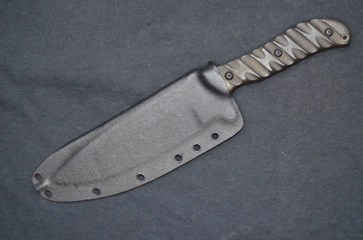 TOPS KNIVES SILENT HERO BLACK FOLD OVER CUSTOM KYDEX SHEATH BY RED HILL SHEATHS