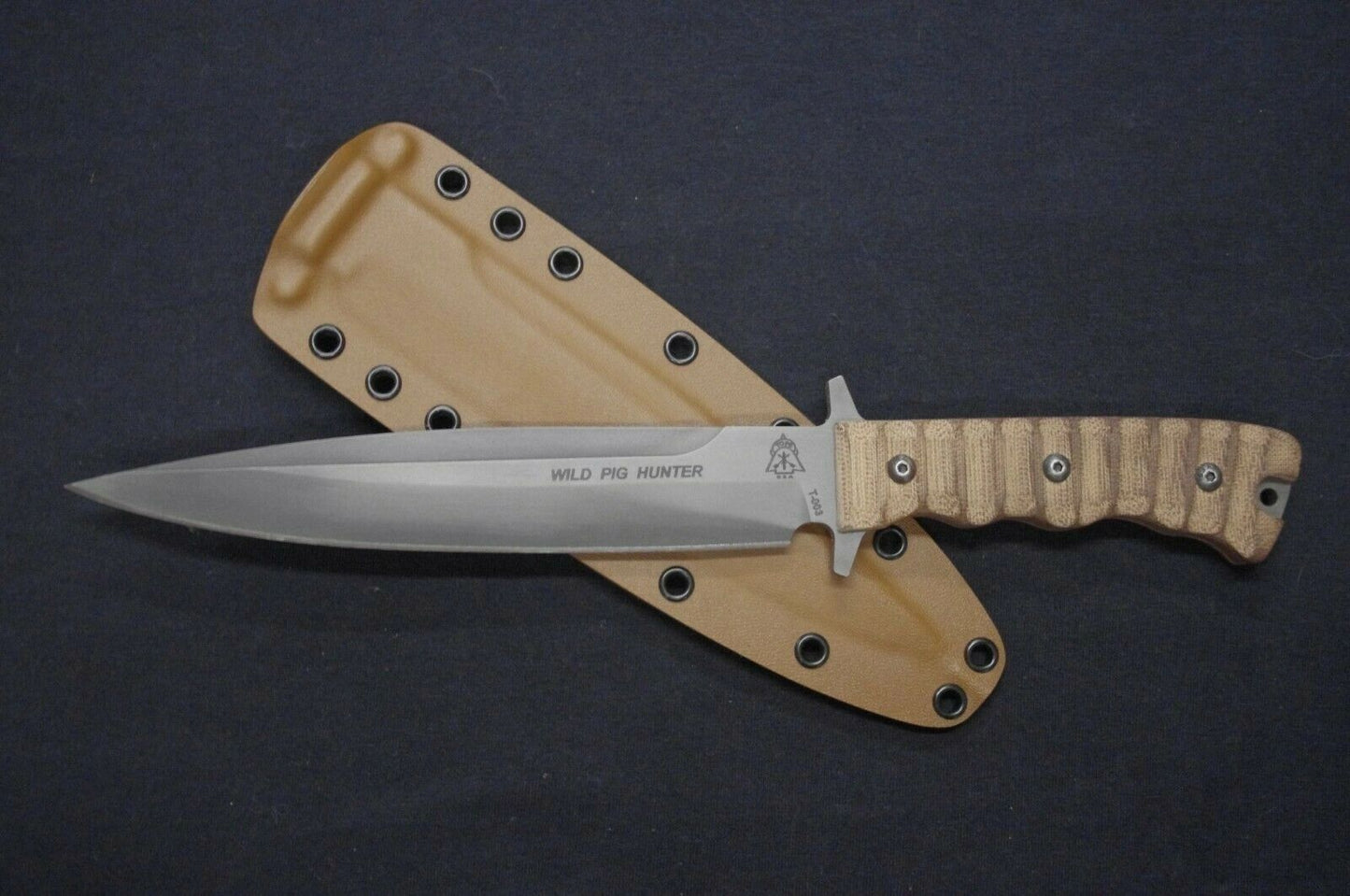 TOPS WILD PIG HUNTER COYOTE BROWN CUSTOM KYDEX SHEATH BY RED HILL SHEATHS (KNIFE NOT INCLUDED)