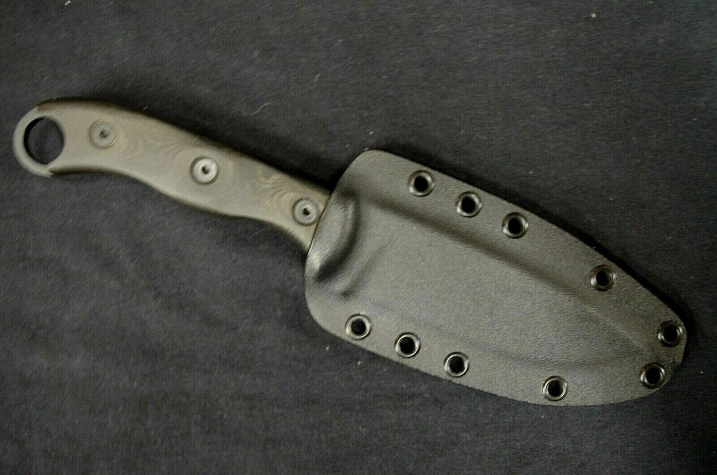 TOPS HOG 4.5 .093 COYOTE BROWN KYDEX RED SHEATH W/ MOLLE LOK BY RED HILL SHEATHS **NO KNIFE**