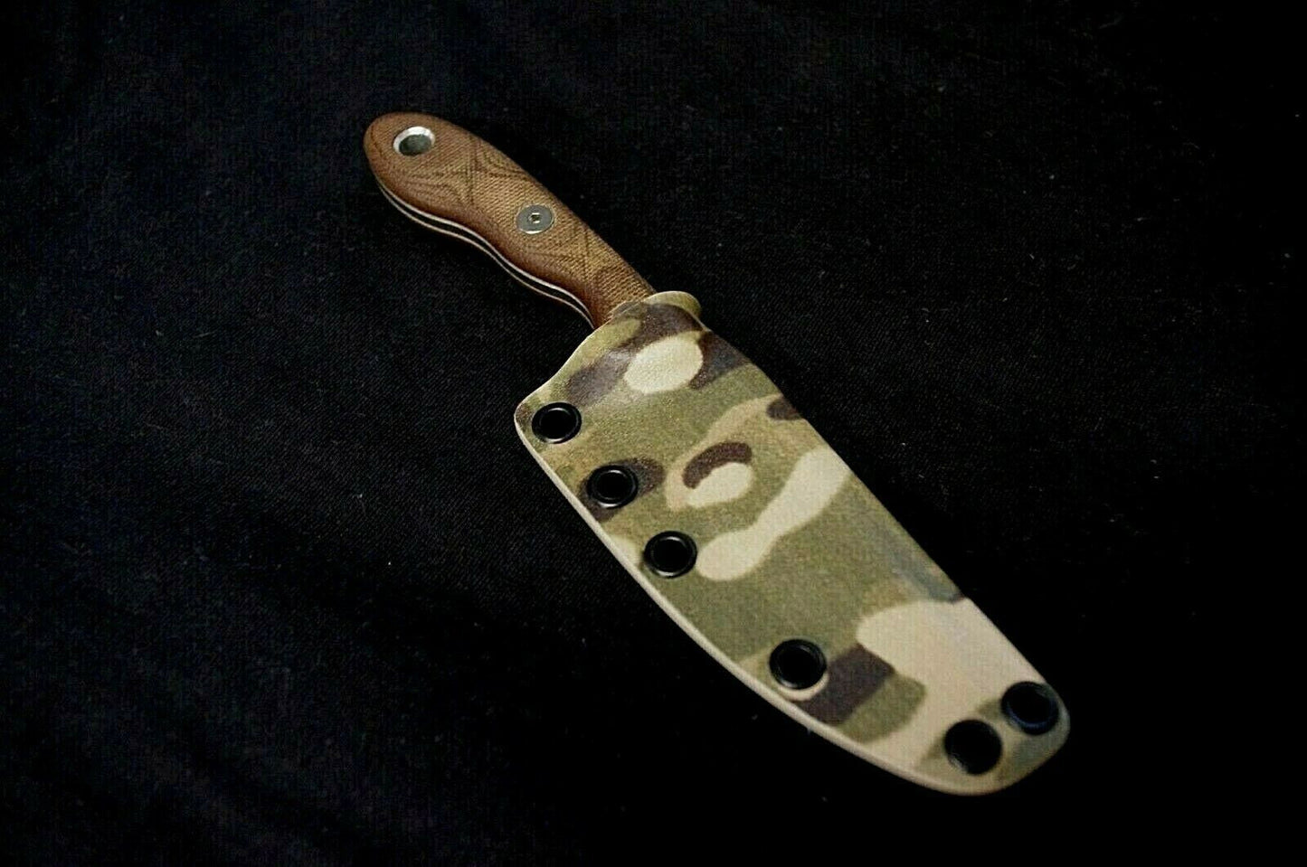TOPS SCANDI TREKKER KRYPTEK RAID CUSTOM KYDEX SHEATH BY RED HILL SHEATHS (KNIFE NOT INCLUDED)