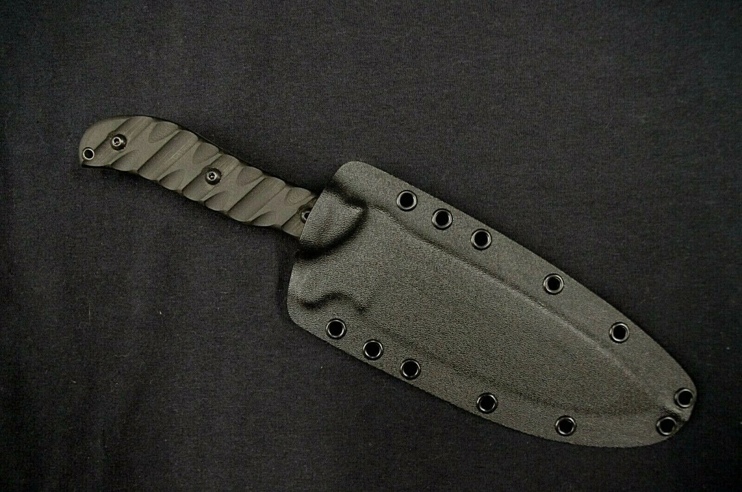 TOPS KNIVES SILENT HERO BLACK RED HILL CUSTOM KYDEX SHEATH (KNIFE NOT INCLUDED)