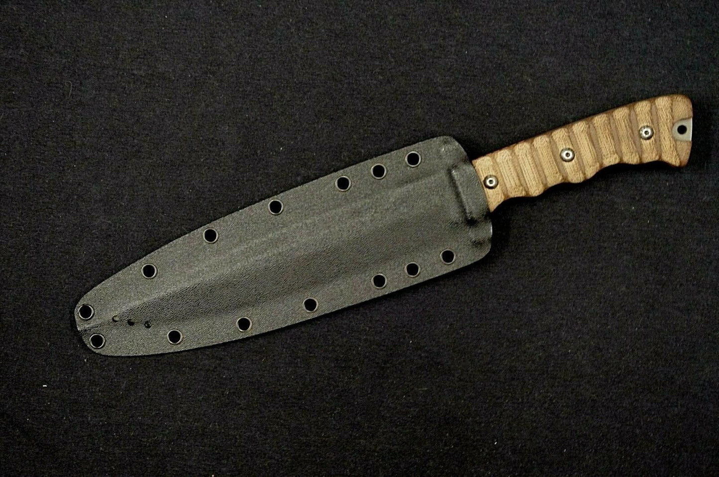 TOPS KNIVES WILD PIG HUNTER BLACK CUSTOM KYDEX SHEATH BY RED HILL SHEATHS **NO KNIFE*