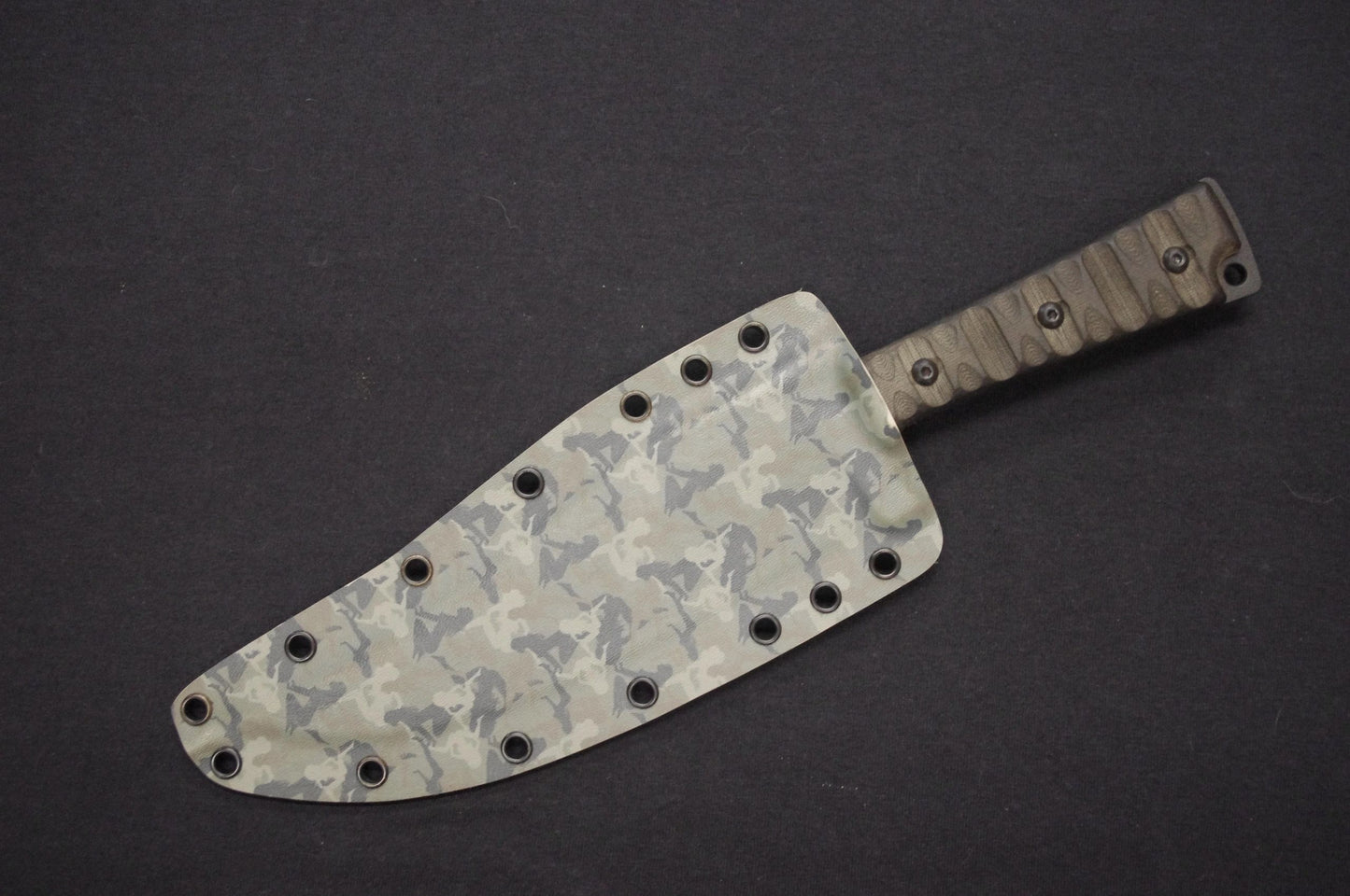 TOPS KNIVES PRATHER WAR BOWIE CUSTOM KYDEX SHEATH FOREST MINI GIRLZ W/ 3+ ULTI CLIP BY RED HILL SHEATHS