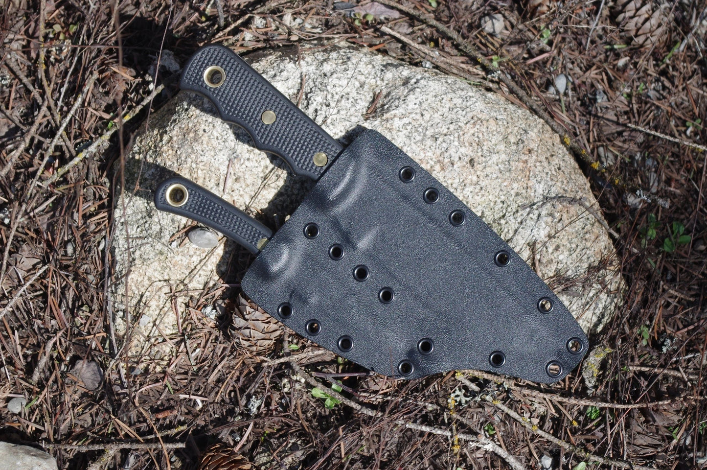 KNIVES OF ALASKA BUSH CAMP & CUB BEAR COMBO CUSTOM KYDEX SHEATH BY RED HILL SHEATHS