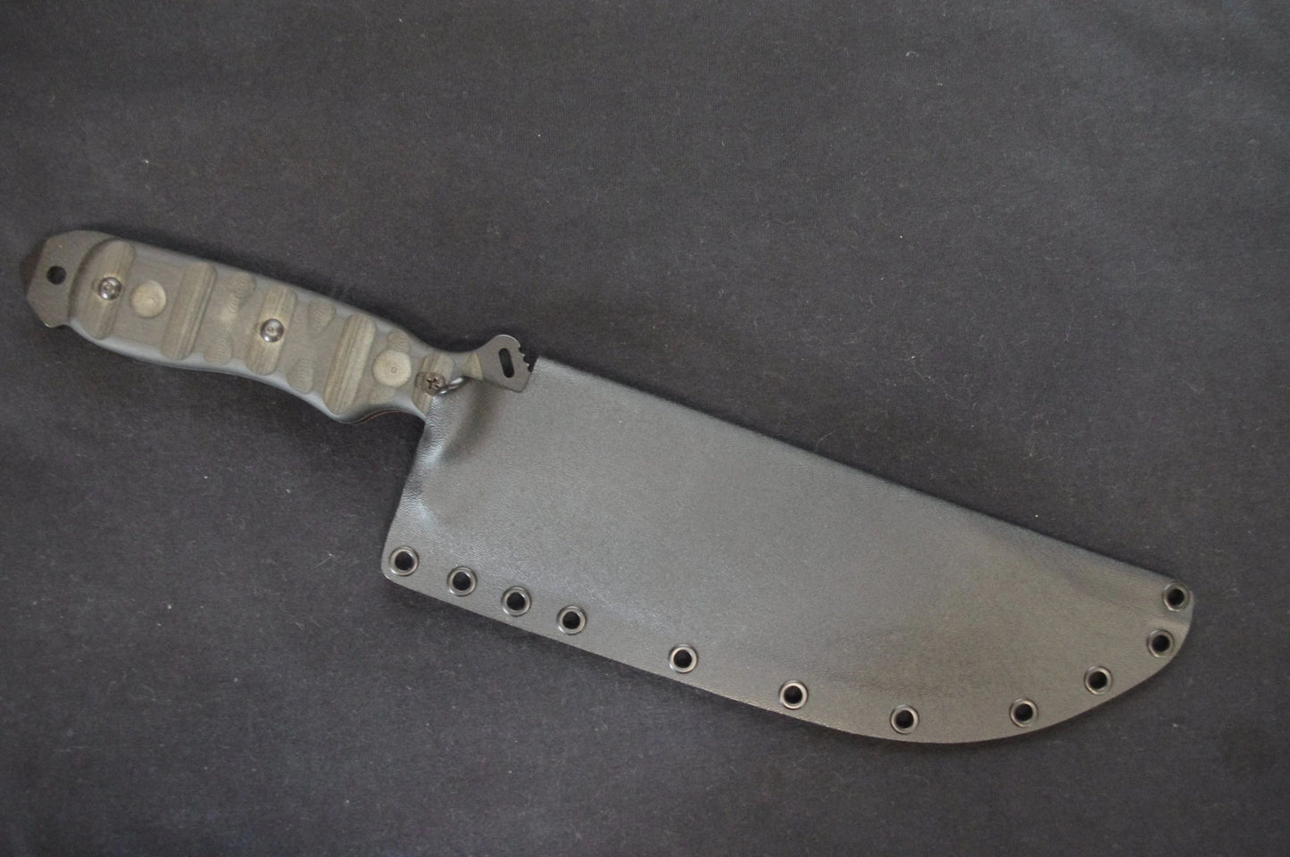 TOPS KNIVES SXB SKULLCRUSHER X-TREME BLADE CUSTOM KYDEX SHEATH BY RED HILL SHEATHS