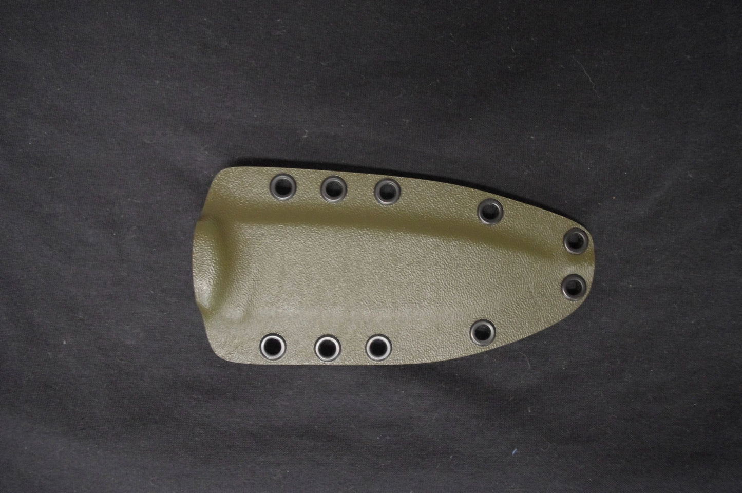 TOPS HOG 4.5 CUSTOM .093 OD GREEN SHEATH W/ TEK-LOK BY RED HILL SHEATHS **NO KNIFE*