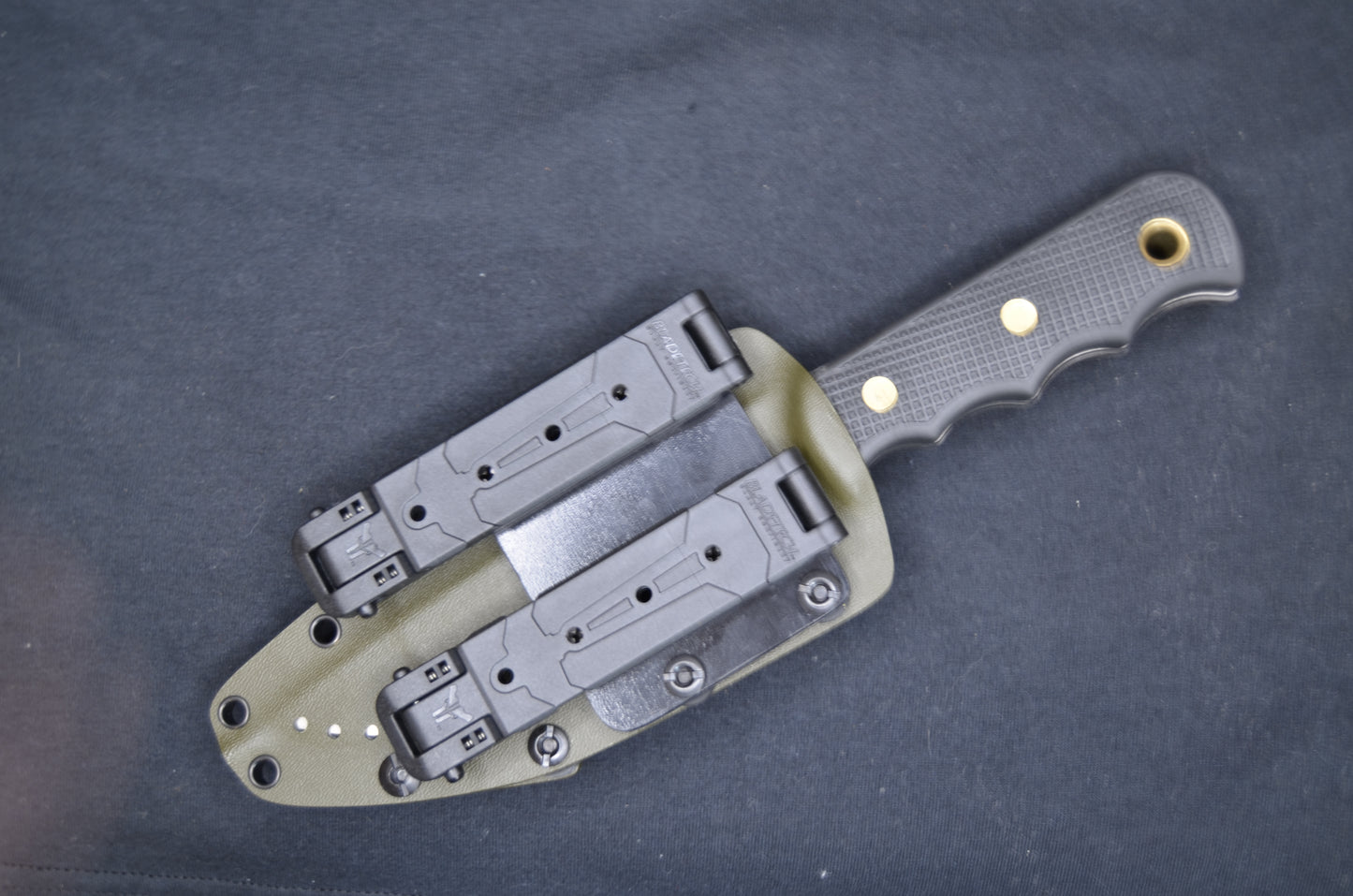 KNIVES OF ALASKA BUSH CAMP CUSTOM KYDEX SHEATH WITH TEK-LOK AND DOUBLE MOLLE LOKS (KNIFE NOT INCLUDED)