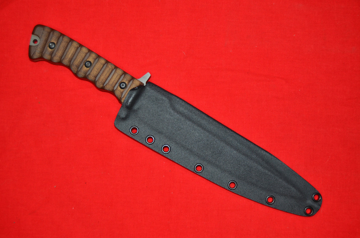 TOPS KNIVES WILD PIG HUNTER BLACK FOLD-OVER CUSTOM KYDEX SHEATH BY RED HILL SHEATHS **NO KNIFE*