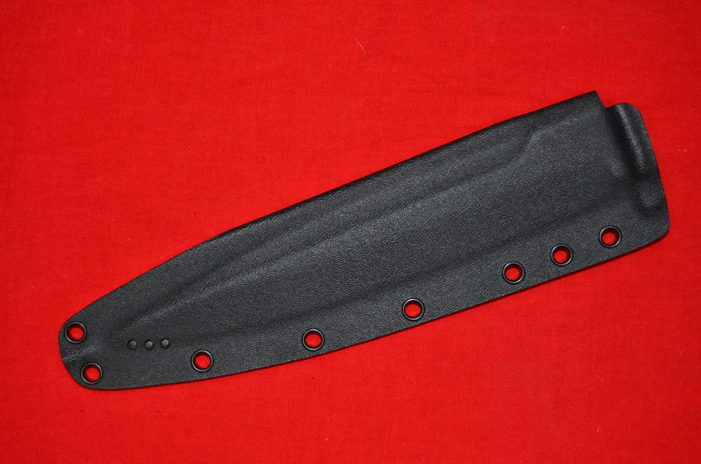 TOPS KNIVES WILD PIG HUNTER BLACK FOLD-OVER CUSTOM KYDEX SHEATH BY RED HILL SHEATHS **NO KNIFE*