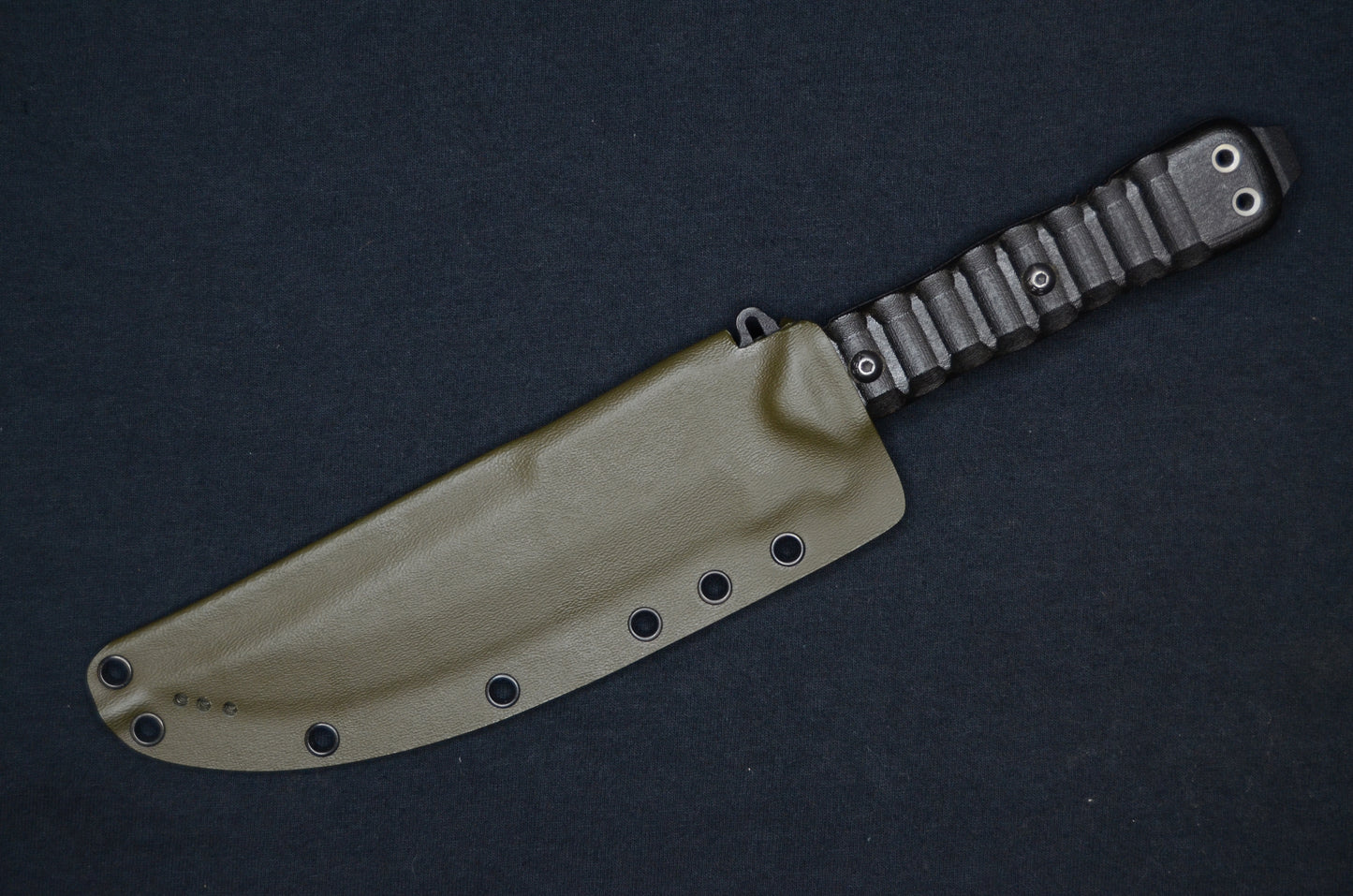 TOPS KNIVES ZERO DARK 30 CUSTOM OD FOLD-OVER KYDEX SHEATH BY RED HILL SHEATHS *KNIFE NOT INCLUDED*